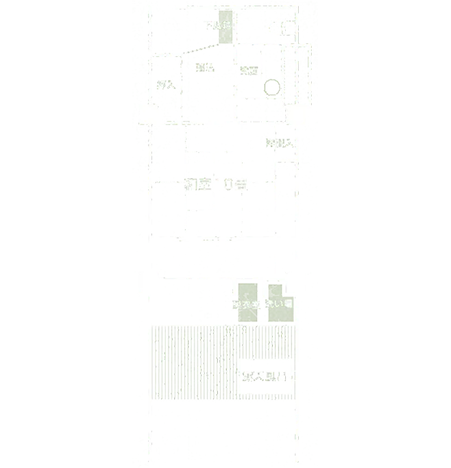 露天風呂付 和室の間取り図