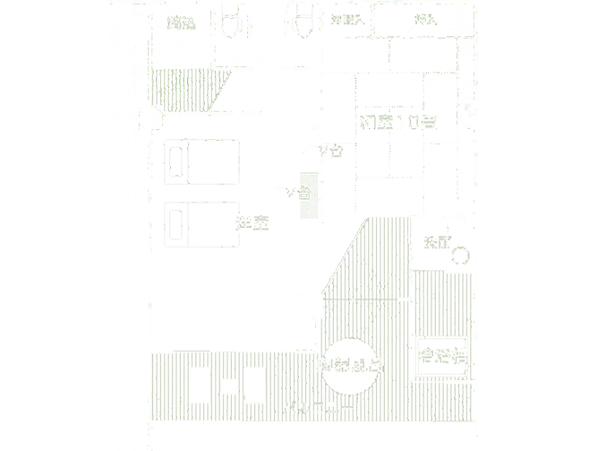 露天風呂付 特別和洋室の間取り図