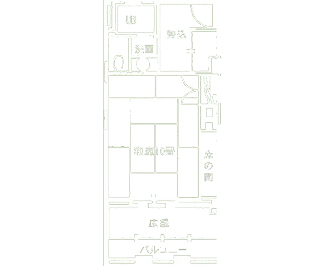 眺望和室の間取り図