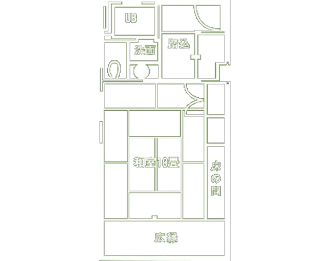 一般和室の間取り図