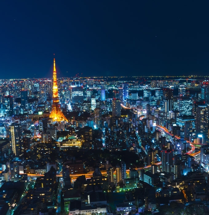 東京タワーと夜景