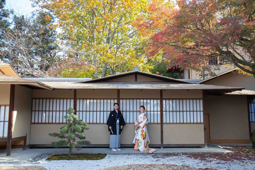 日本庭園での撮影