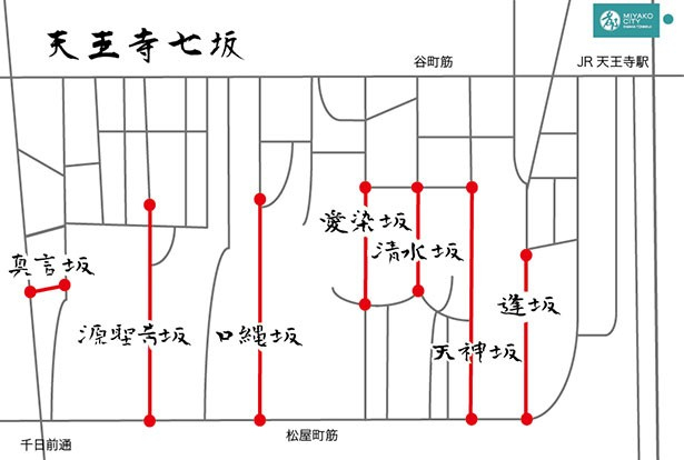 天王寺七坂マップ