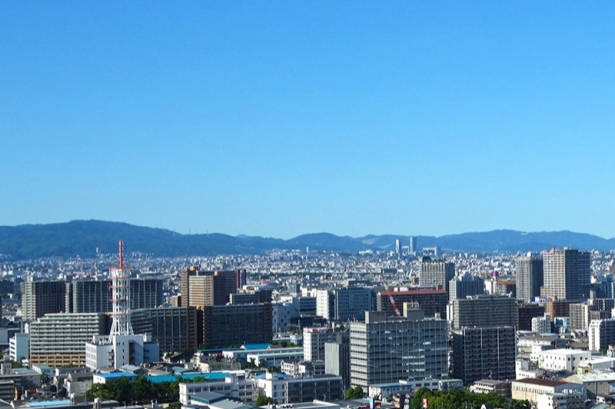 北側の部屋からの景色