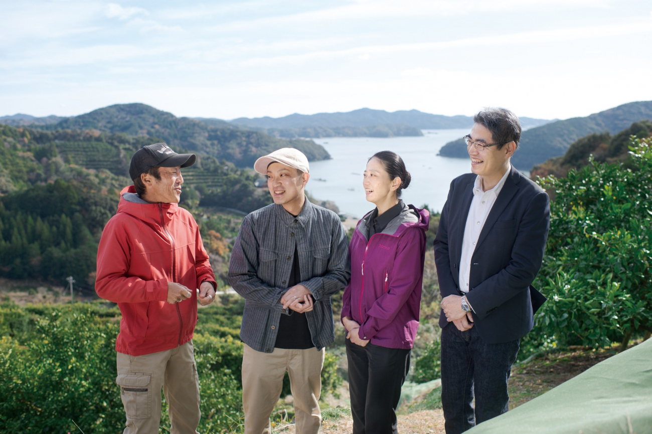 左から田所さん、池上さん、樋口総料理長、杉原シェフソムリエ