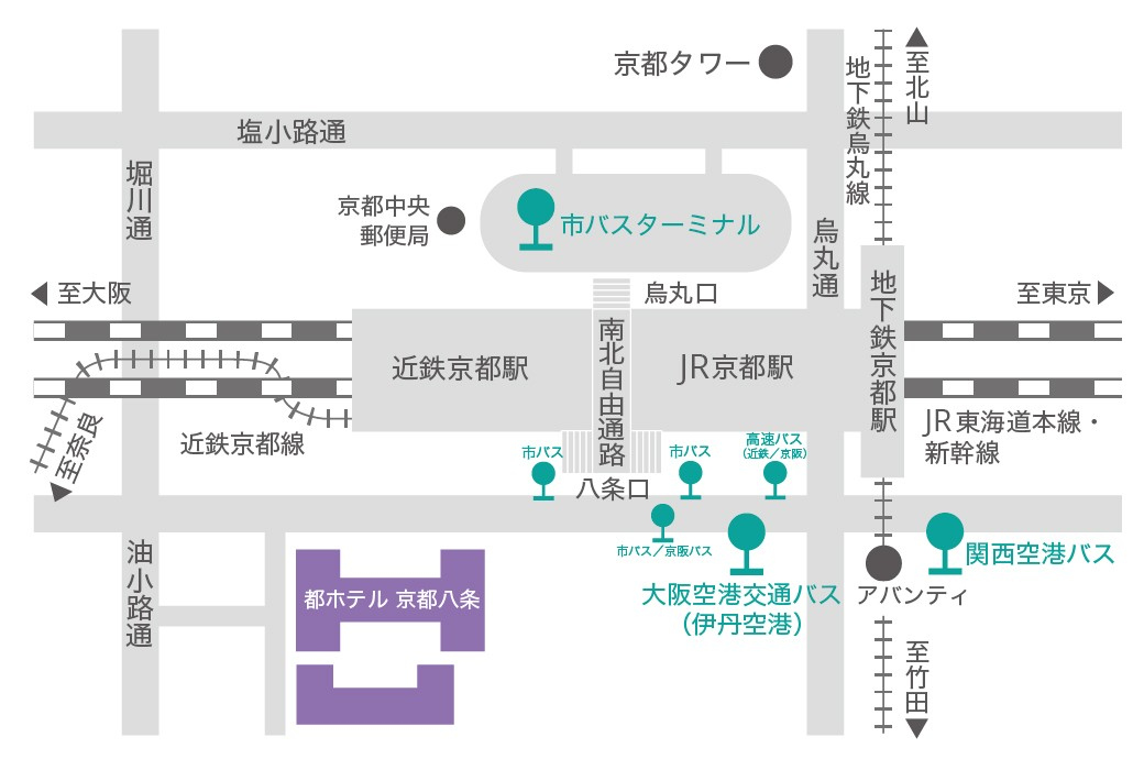 空港バス停車位置