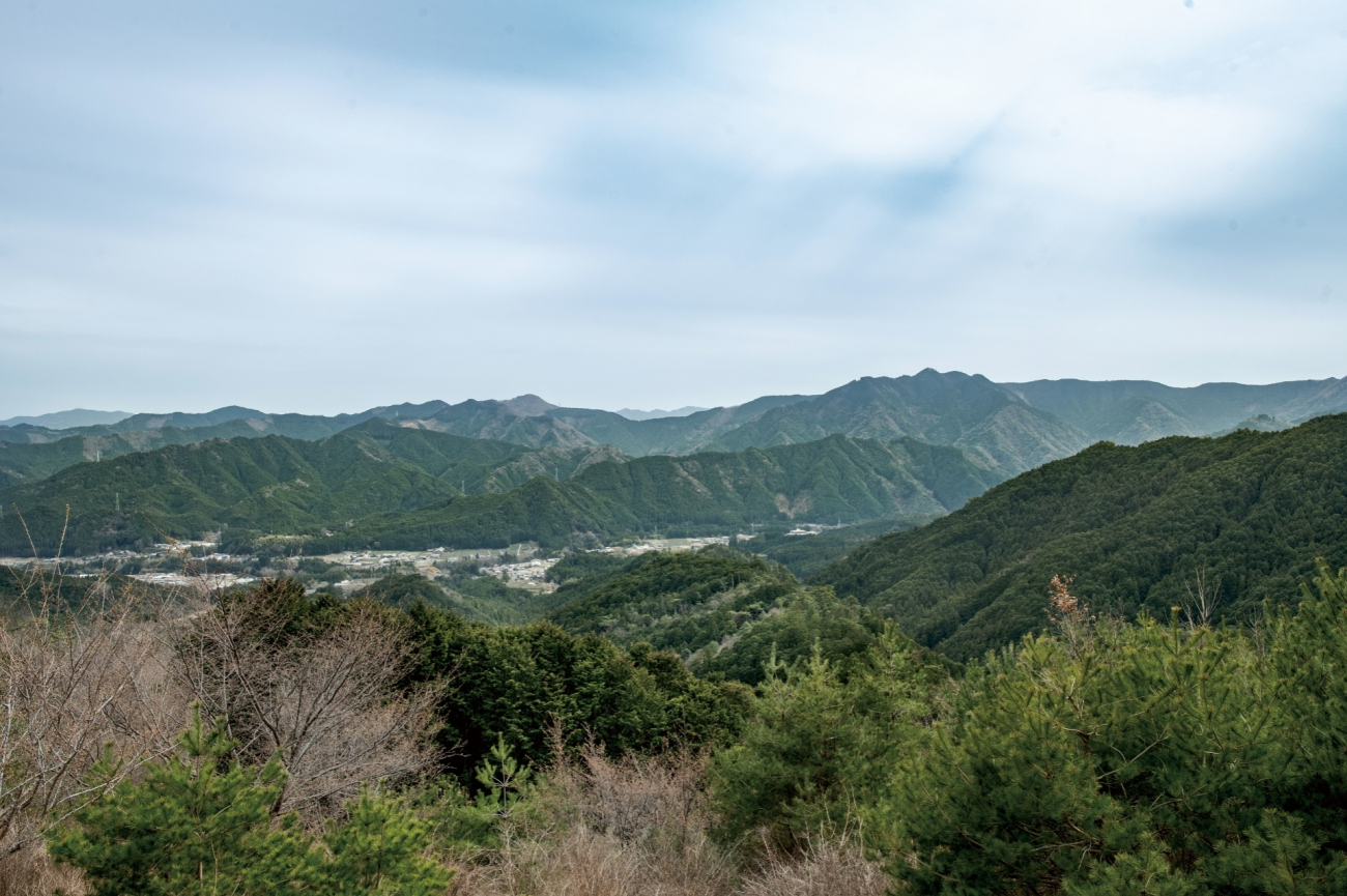 山間にある飯高の町