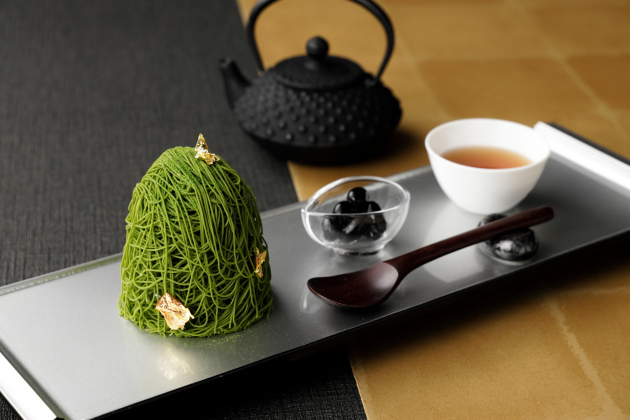 画像：「モンブラン・テベール」抹茶を贅沢に使ったお正月期間限定のモンブラン