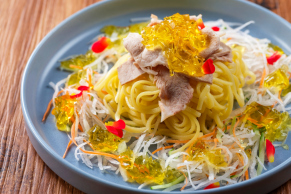 豚しゃぶパスタ　和風ジュレ掛け｜オーダー＆ハーフブッフェイメージ