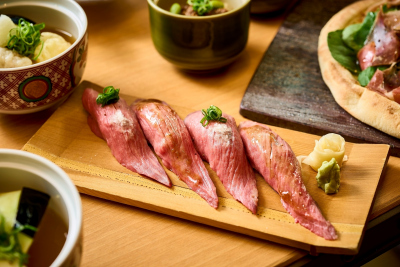 肉寿司（ローストビーフ握り寿司）