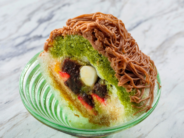ラウンジ：抹茶と栗の彩り和スイーツの