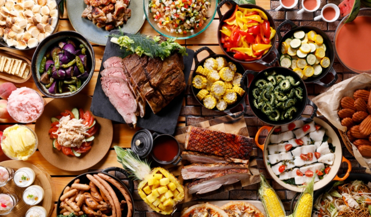 画像：期間中お楽しみいただける「真夏のBBQブッフェ」集合イメージ