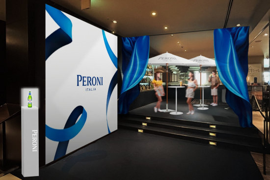 画像：「PERONI」ポップアップ