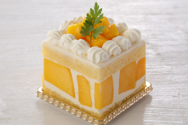 画像：マンゴーのショートケーキ