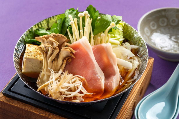 日本料理つのくに：豚肉のすき焼きの料理イメージ