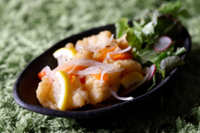 イタリアンブッフェ：白身魚のスカペーチェ