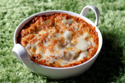 イタリアンブッフェ：野菜とボロネーゼのラザニア