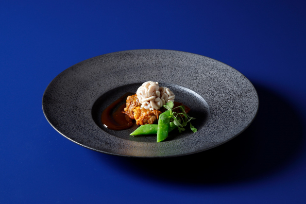 画像：ZK鉄板焼「和牛ビーフシチューと鱈の白子」