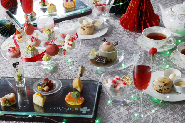 画像：LOUNGE PLUSのクリスマスアフタヌーンティー