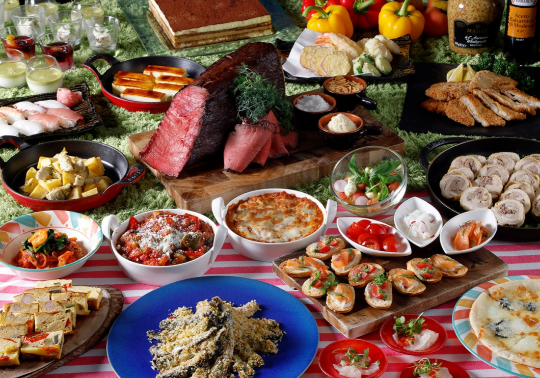 画像：イタリアンブッフェ ディナー集合イメージ