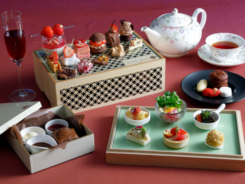 画像：チョコレート＆いちごアフタヌーンティー