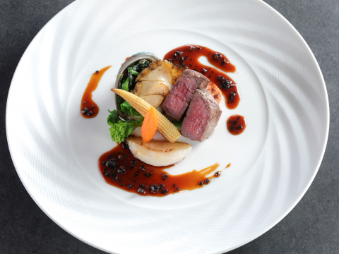 画像：ステーキディナー