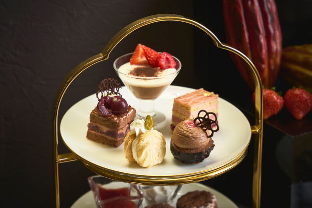 チョコレートアフタヌーンティー上段