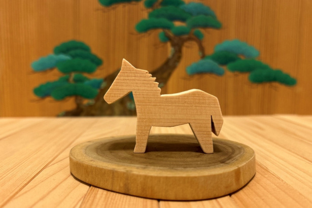 伊勢桧のミニ干支つくり体験