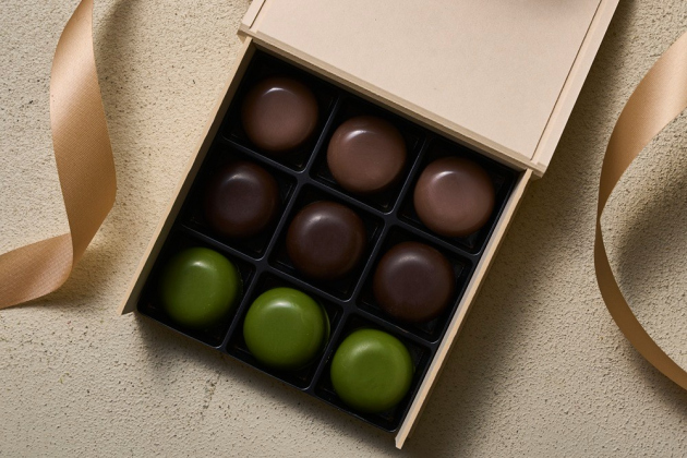 生チョコレート 〔アールグレイ・抹茶・ほうじ茶　3種×３　9個入りボックス〕