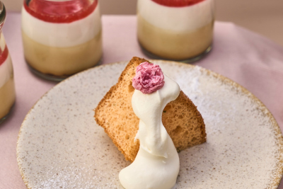 桜のシフォンケーキ (ランチ限定)