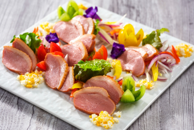 合鴨スモークと野菜のミモザ仕立て｜オーダー＆ハーフブッフェイメージ