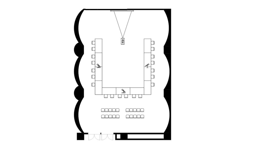 コの字20席＋シアター20席