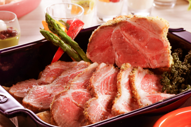 豚肉のハーブパン粉焼き