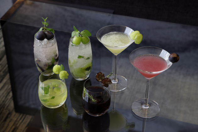 圖片：BAR PLUS “時令水果雞尾酒 - 巨峰葡萄和閃耀麝香葡萄”