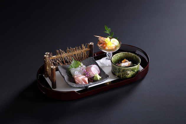画像：ZK日本料理 12月「（お造り）五種盛り合わせ」