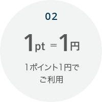 1ポイント1円から利用