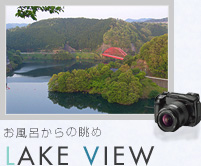 お風呂からの眺め LAKE VIEW